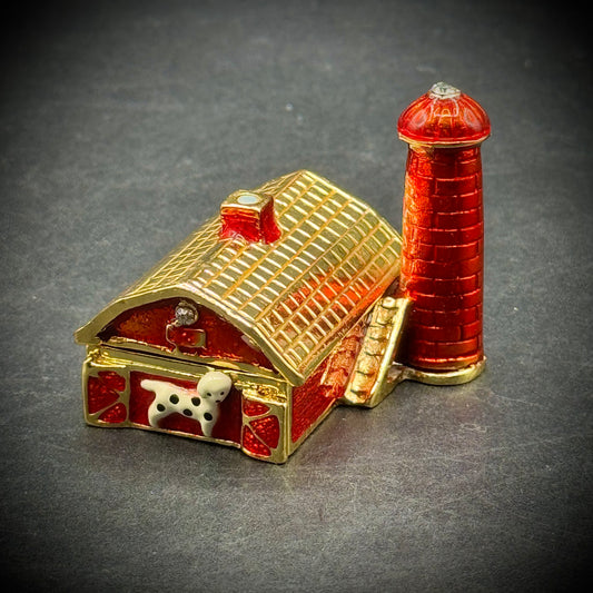 Objet d'Art by Work of Art "The Farm" Trinket Box