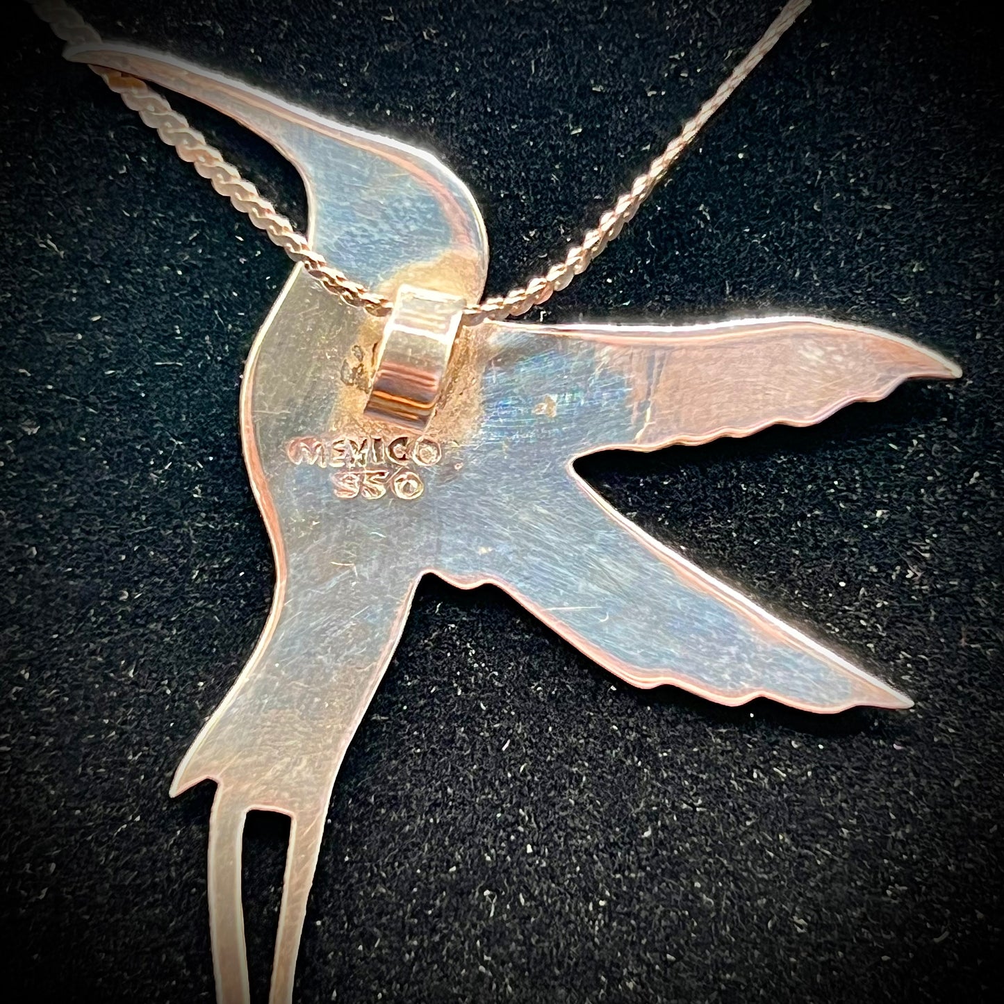 Sterling Silver 925 Hummingbird Necklace & Chain