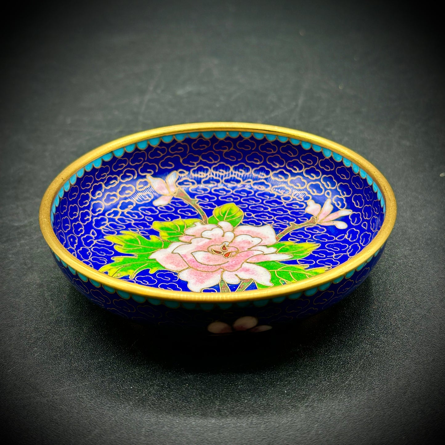 Vintage Cloisonné Trinket Dish