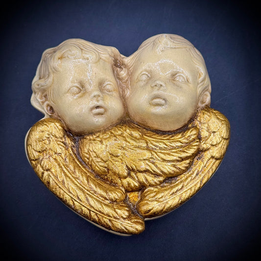 Vintage Cherub/Angel Lidded Trinket Box