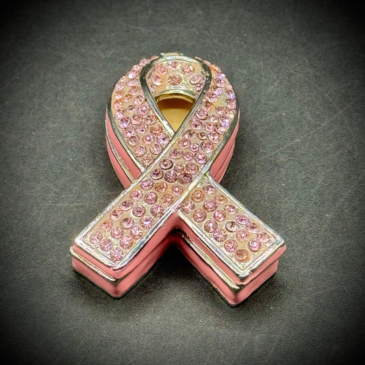 Objet d'Art by Work of Art "Breast Cancer Awareness" Trinket Box
