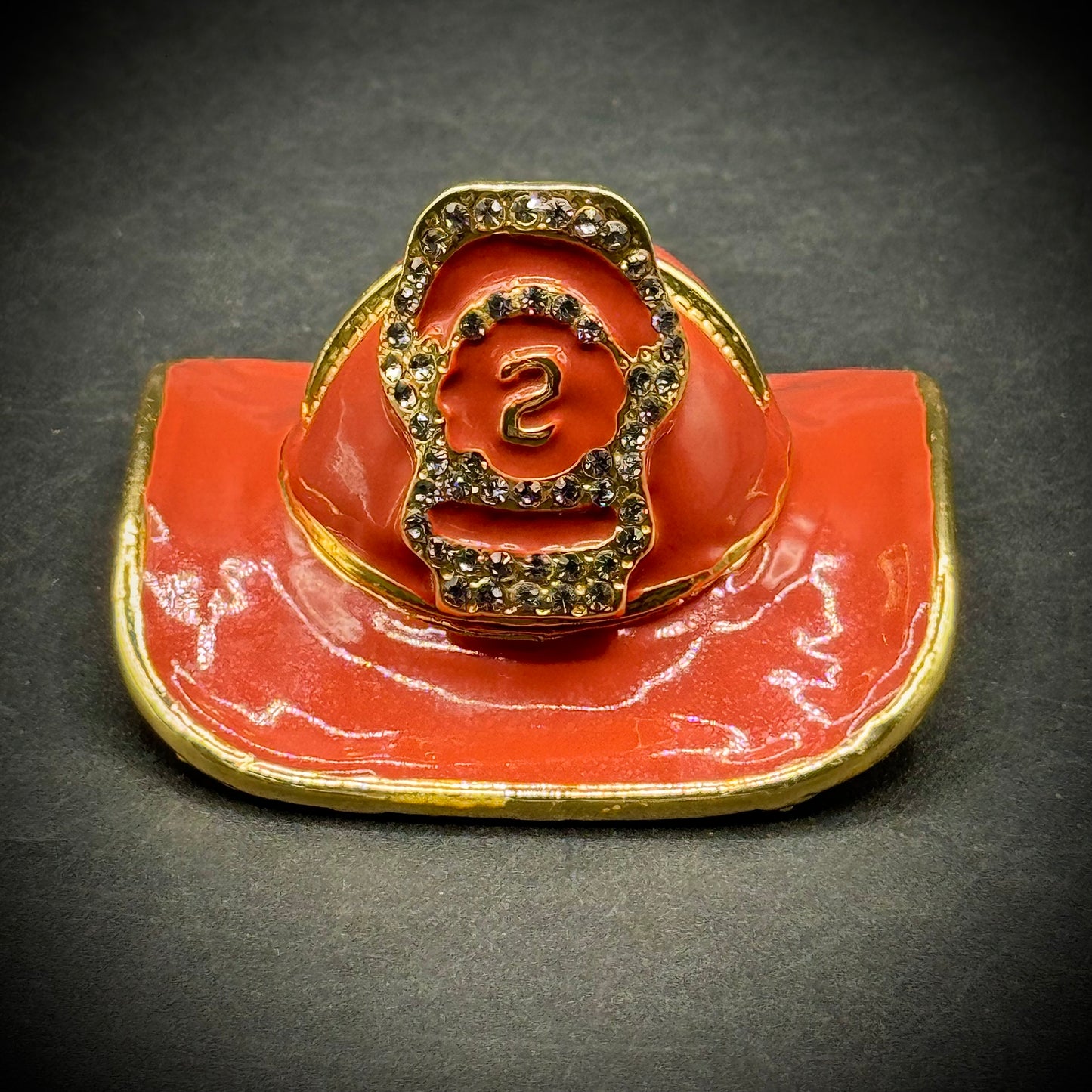 Objet d'Art by Work of Art "Firefighter's Helmet" Trinket Box