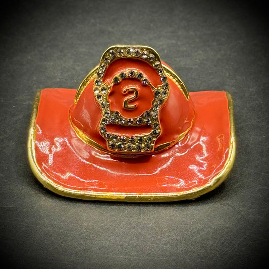 Objet d'Art by Work of Art "Firefighter's Helmet" Trinket Box