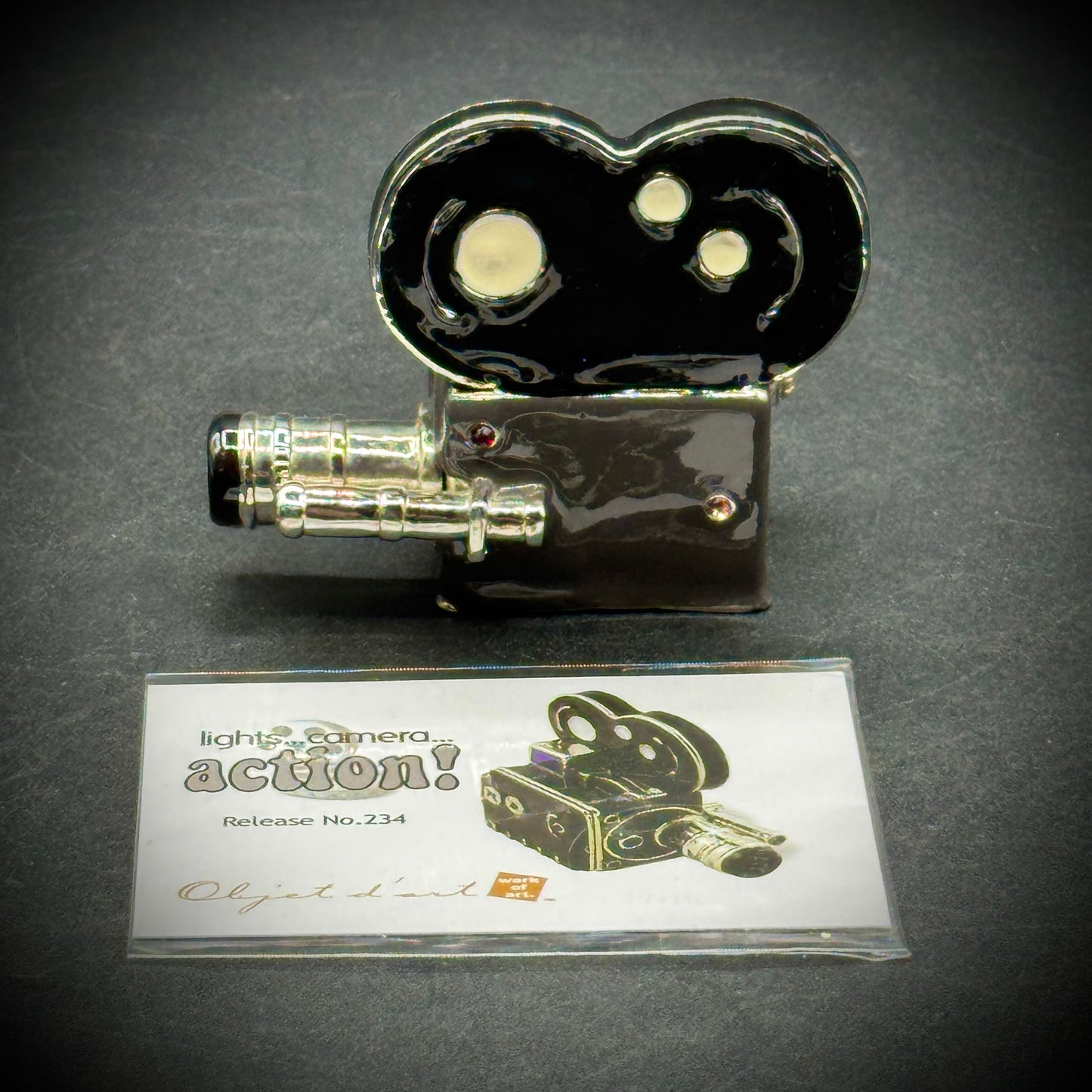 Objet d'Art by Work of Art "Movie Camera" Trinket Box