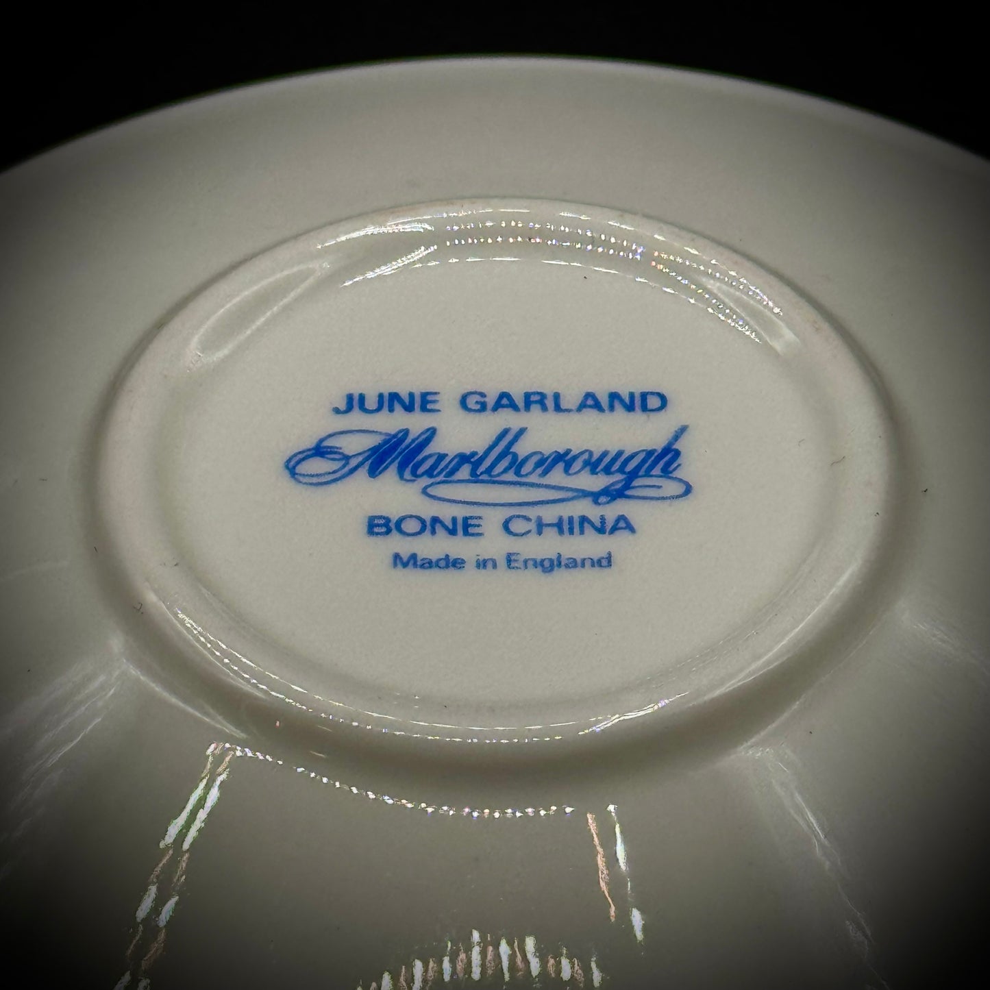 Vintage Marlborough June Garland Bone China Tea Cup & Saucer