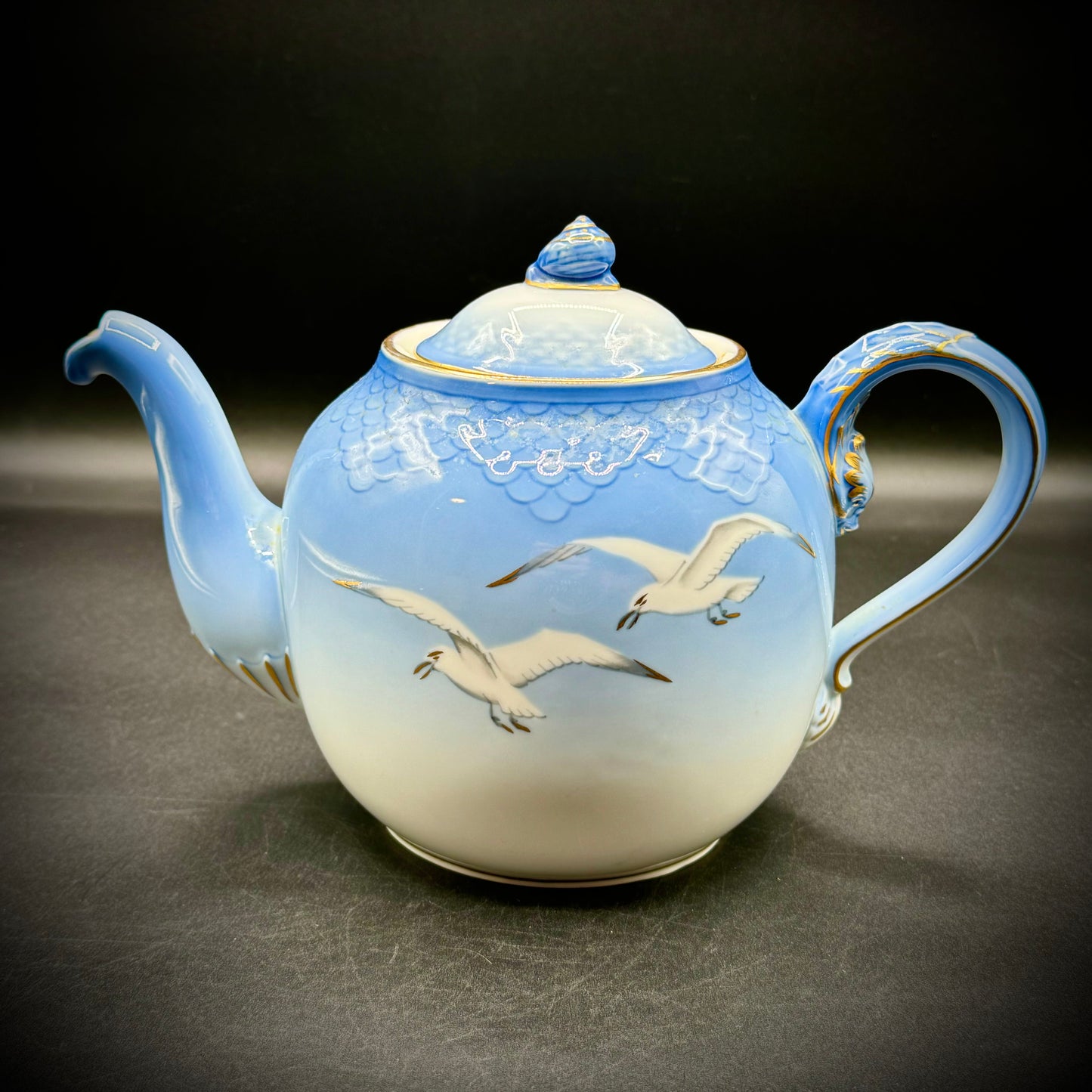 Gorgeous Blue Teapot Made in Denmark