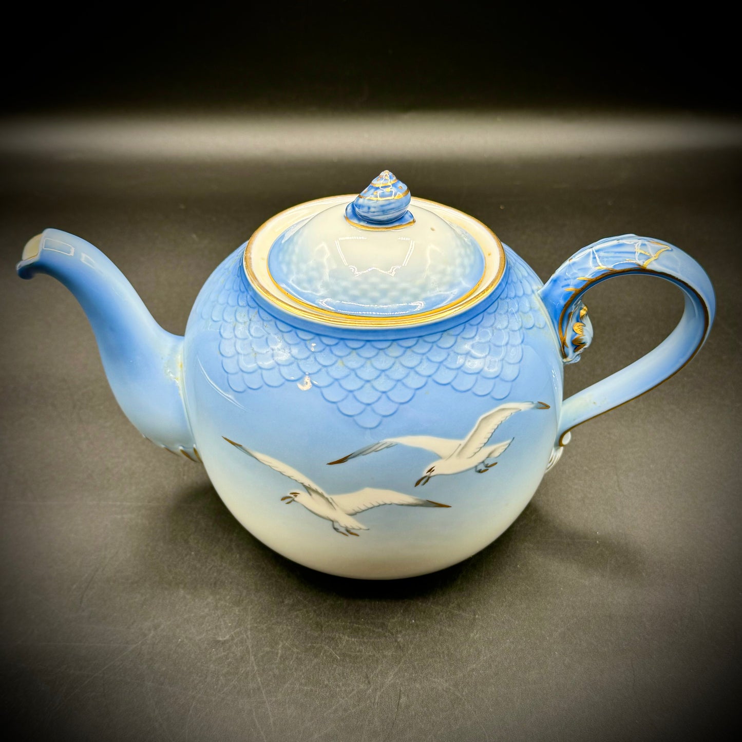 Gorgeous Blue Teapot Made in Denmark