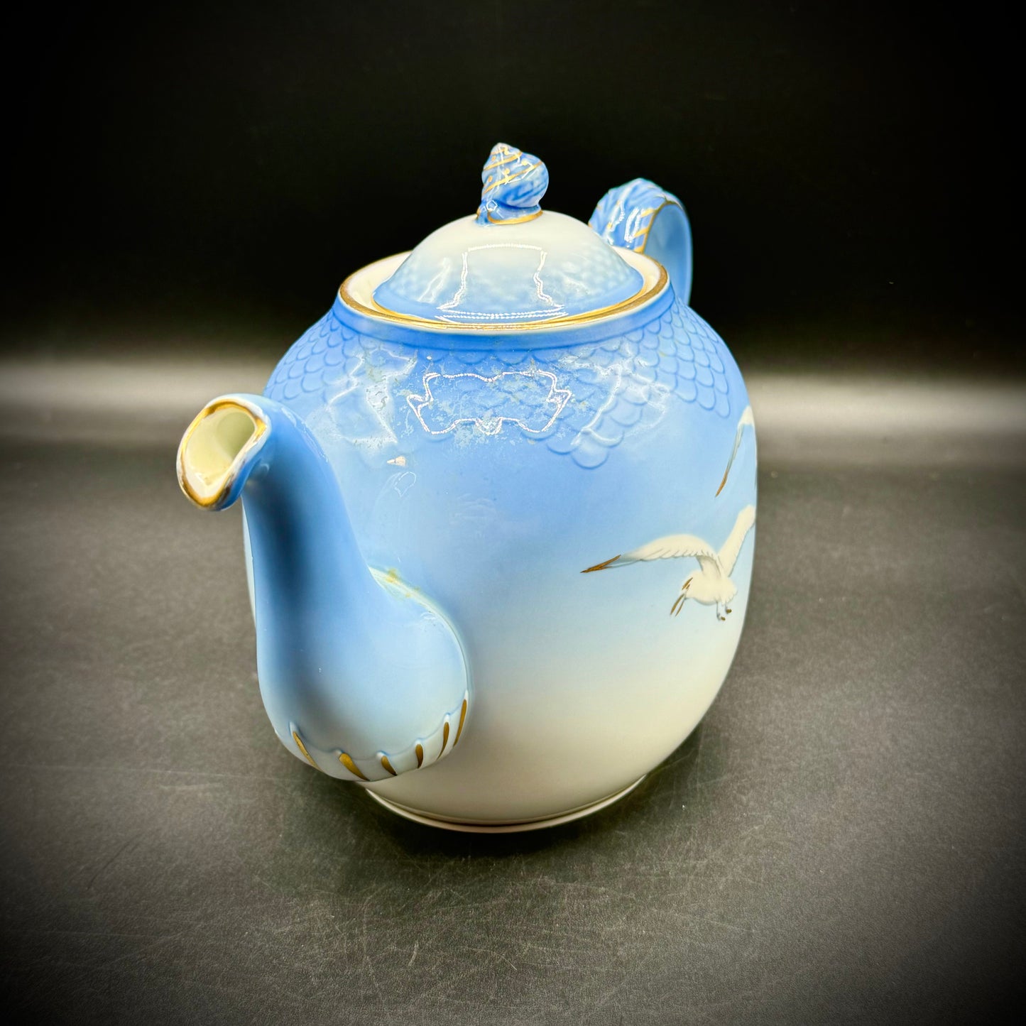 Gorgeous Blue Teapot Made in Denmark