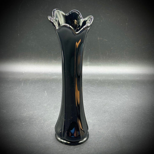 Vintage Amethyst Glass Swung Vase