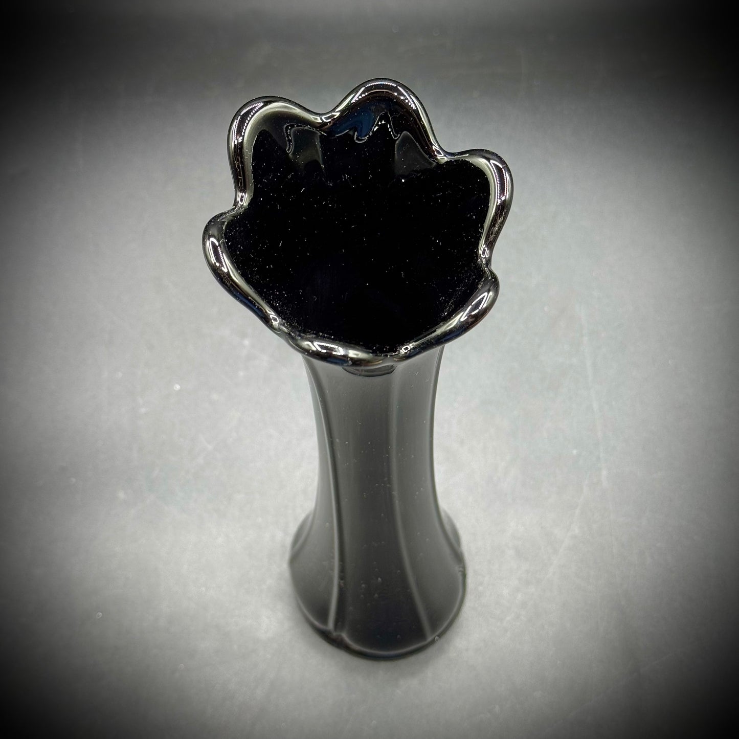 Vintage Amethyst Glass Swung Vase