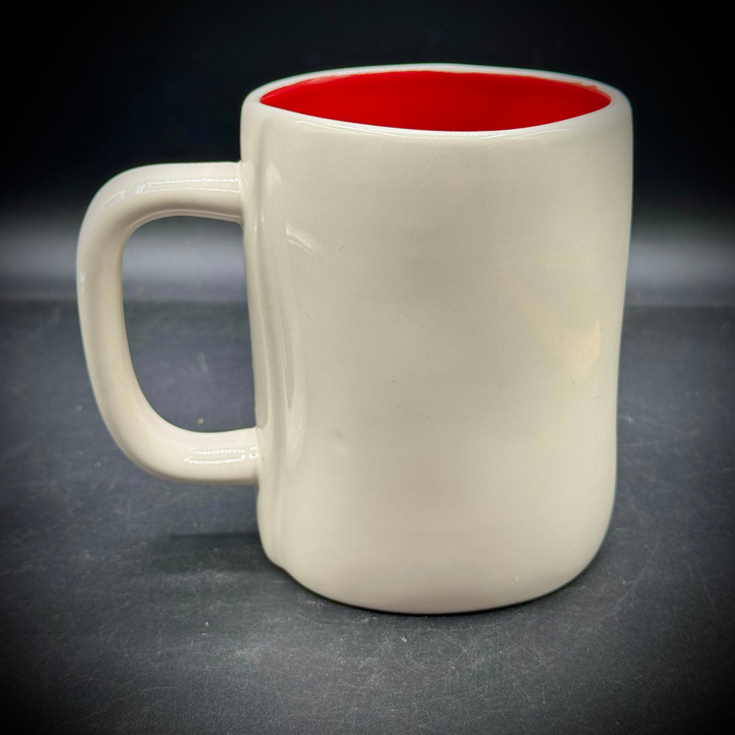 Rae Dunn Magenta "Love Bug" Mug with Red Interior