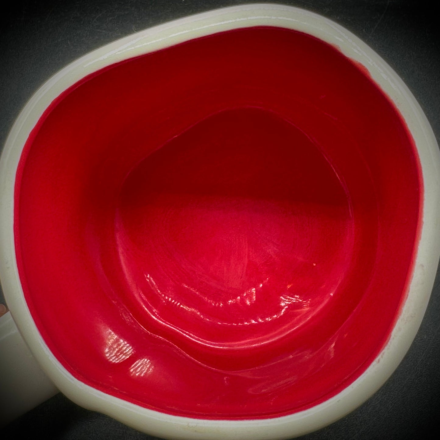 Rae Dunn Magenta "Love Bug" Mug with Red Interior