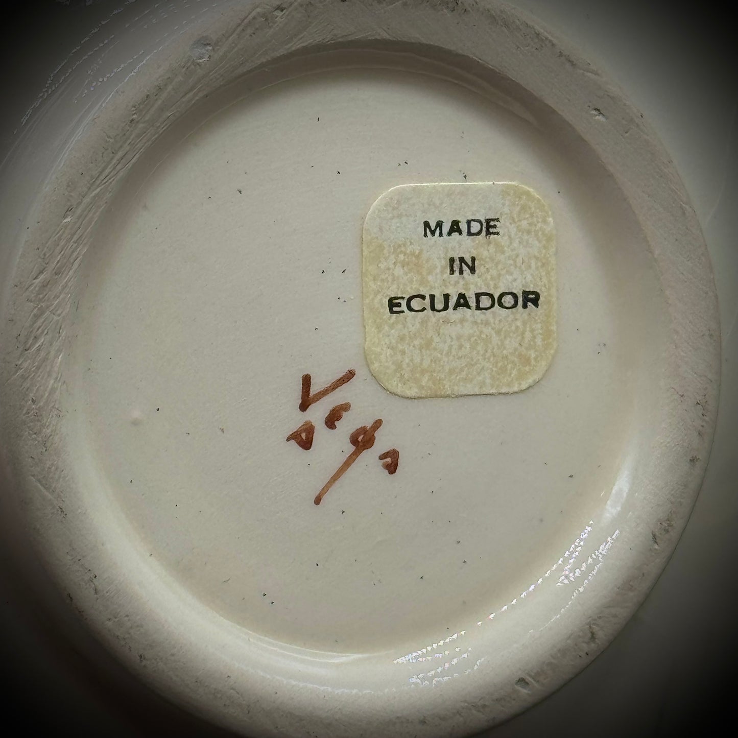 Artist Eduardo Vega Signed Ecuador Ceramic Vase