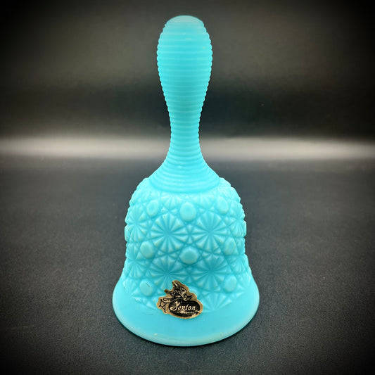 Vintage Fenton Powder Blue Daisy & Button Bell