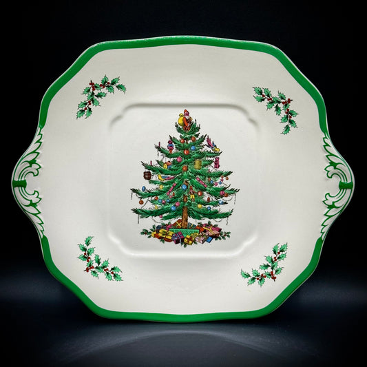 Vintage Spode Christmas Tree Serving Platter