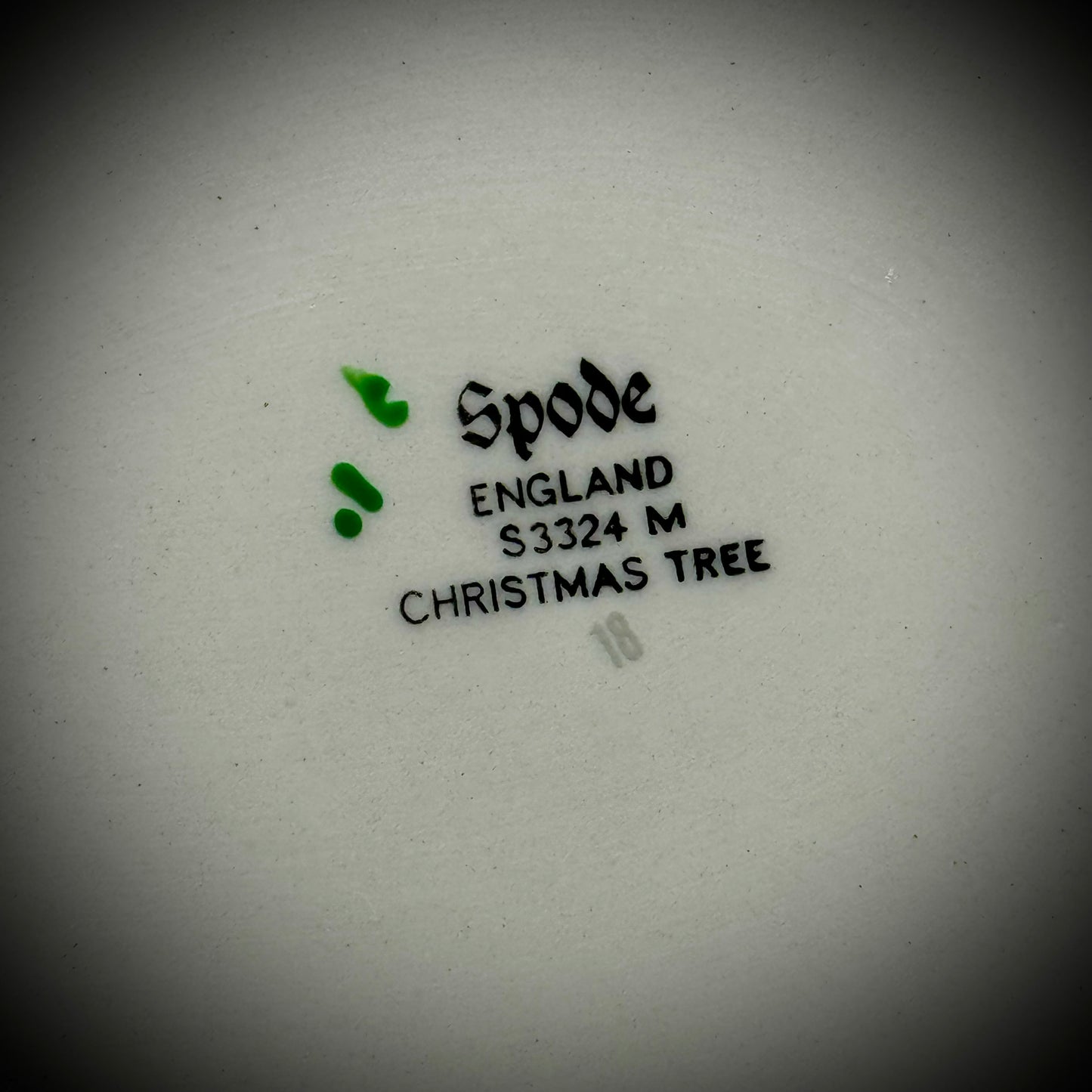 Vintage Spode Christmas Tree Serving Platter