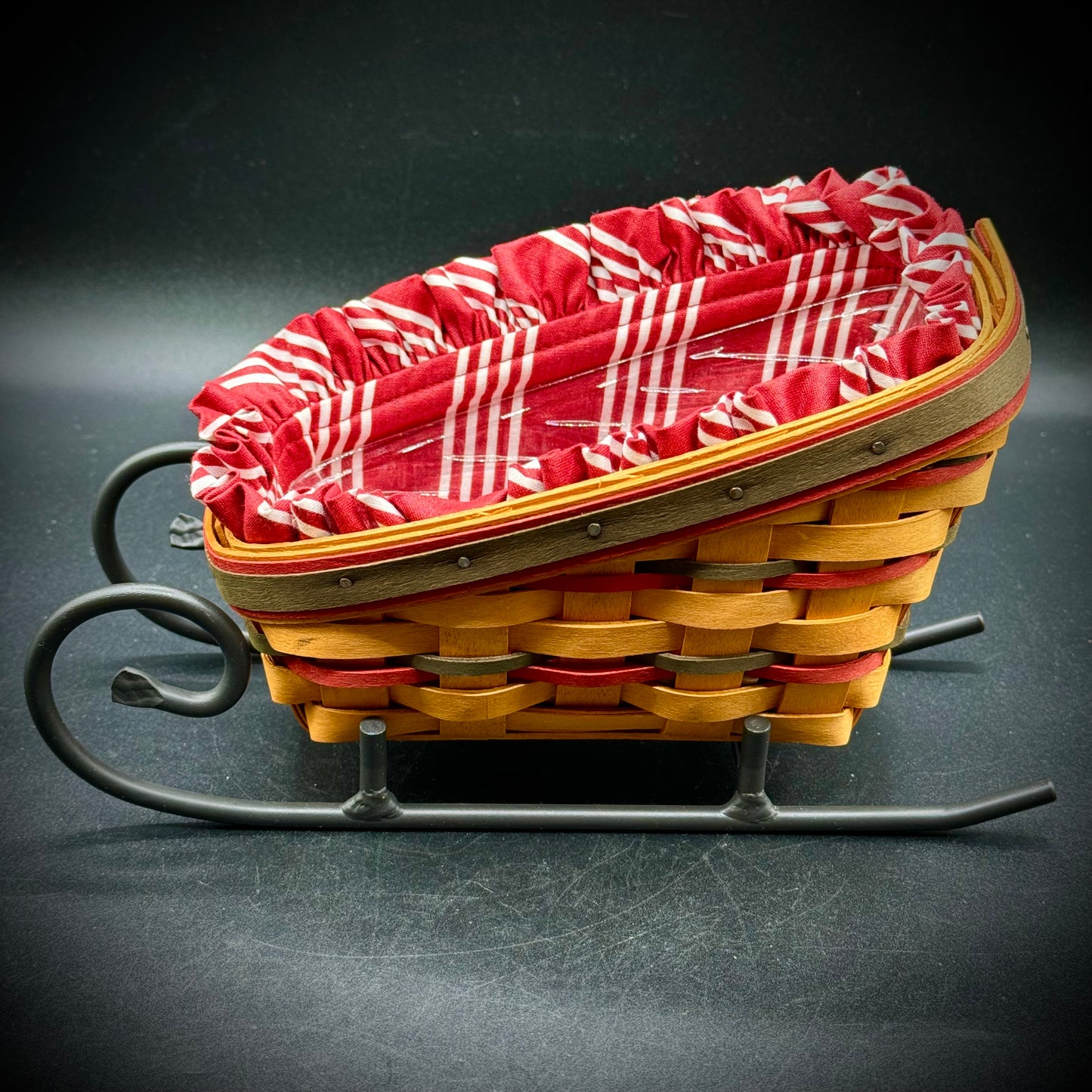 Extremely Rare Set of 3 Longaberger Signed Sleigh Baskets