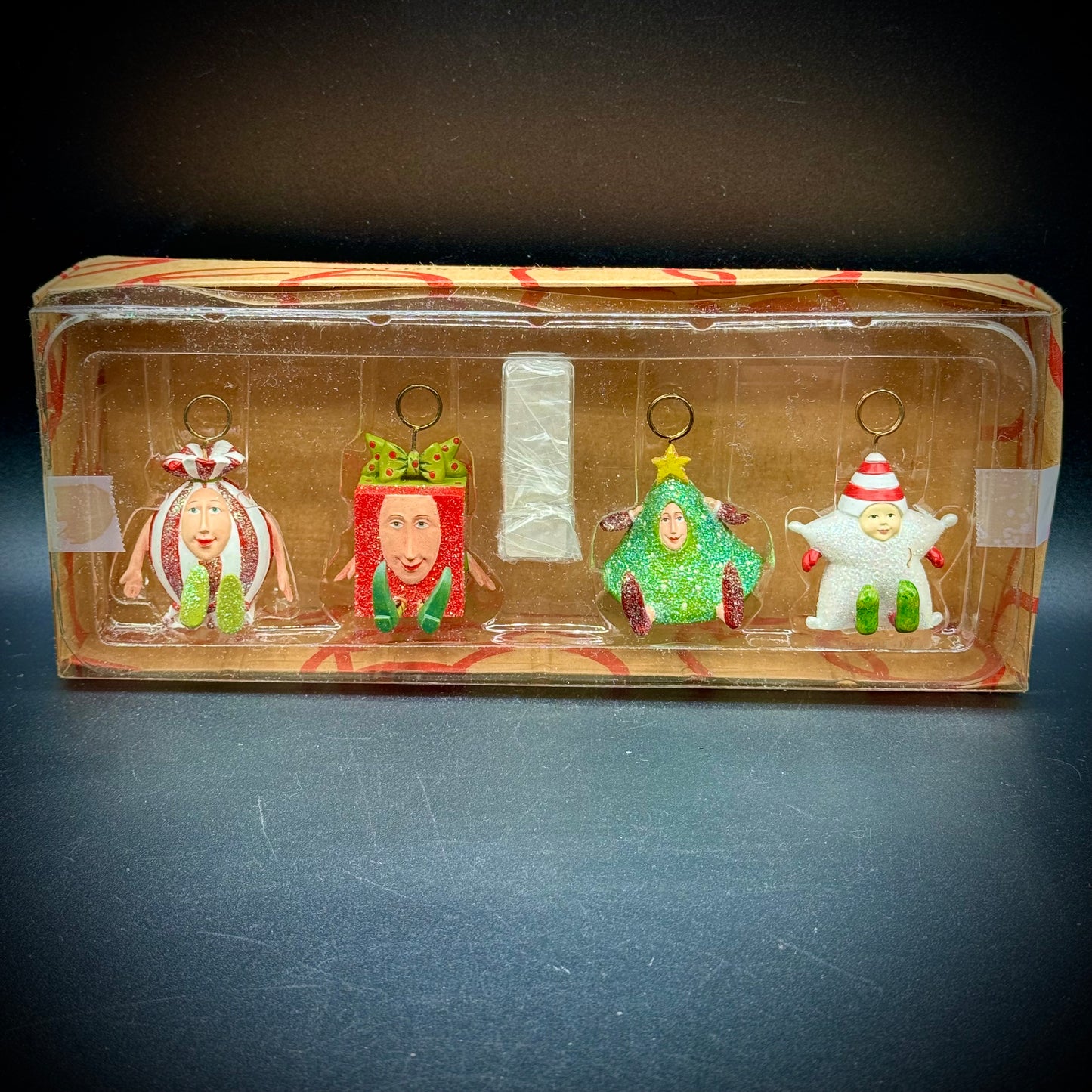 New Dept. 56 Patience Brewster Set of 4 Holiday Place Card Holders