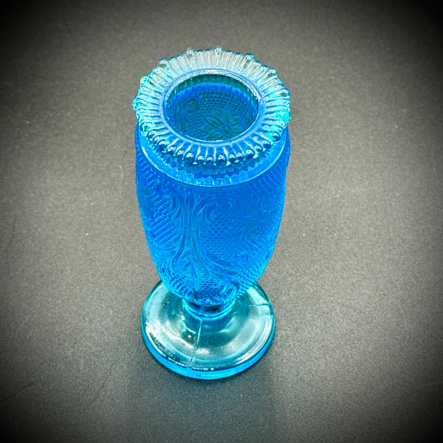 Vintage Blue Tiara Vase