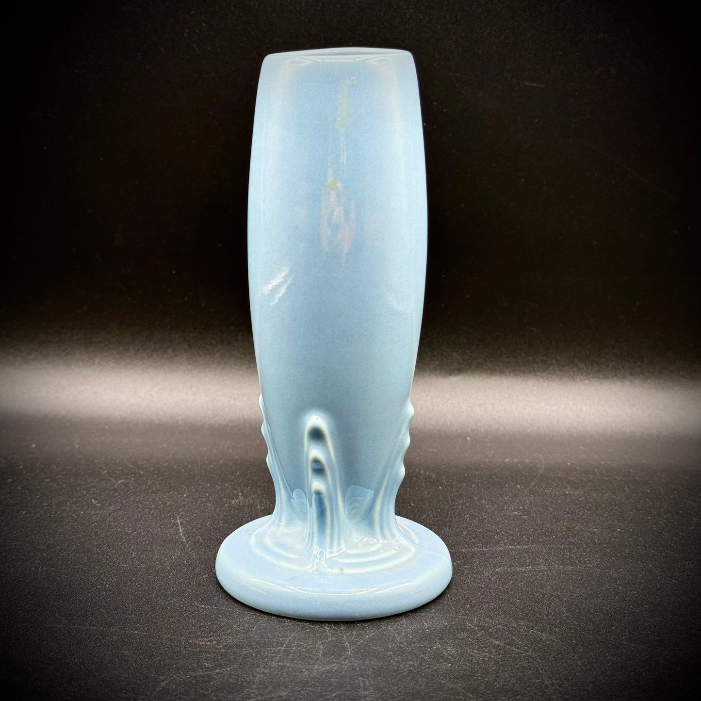 Vintage Blue Fiesta USA Bud Vase