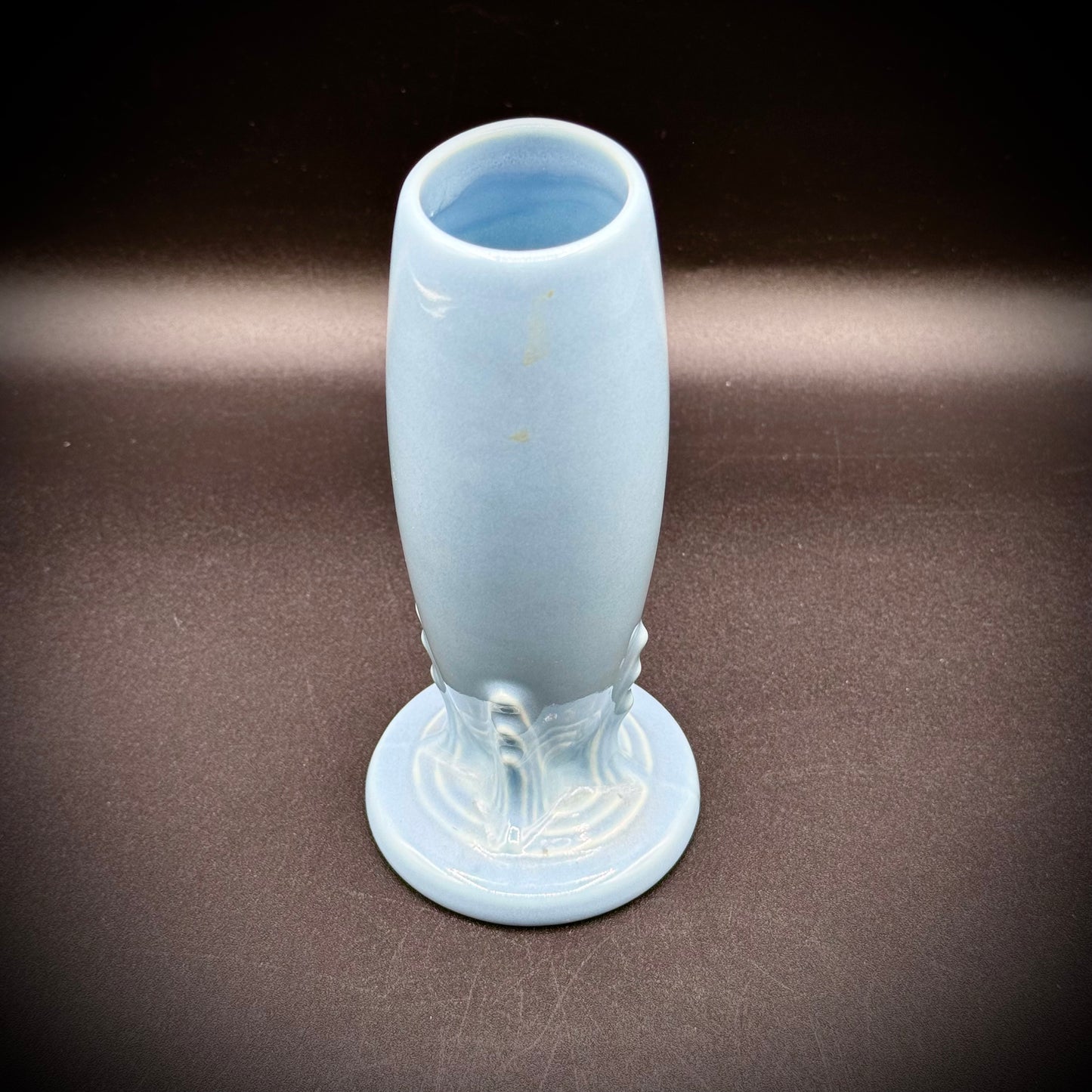 Vintage Blue Fiesta USA Bud Vase