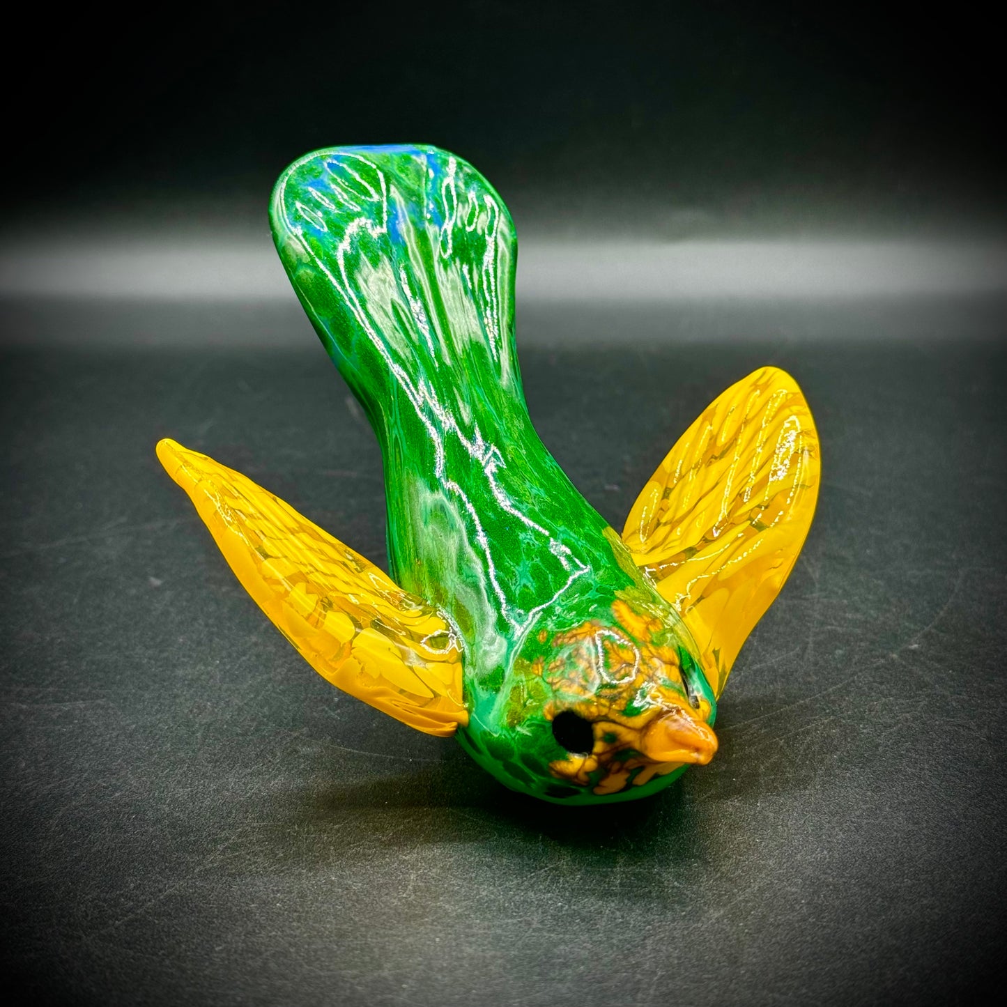 Bromberg Art Glass Studios Glass Bird Artist Terri Bromberg