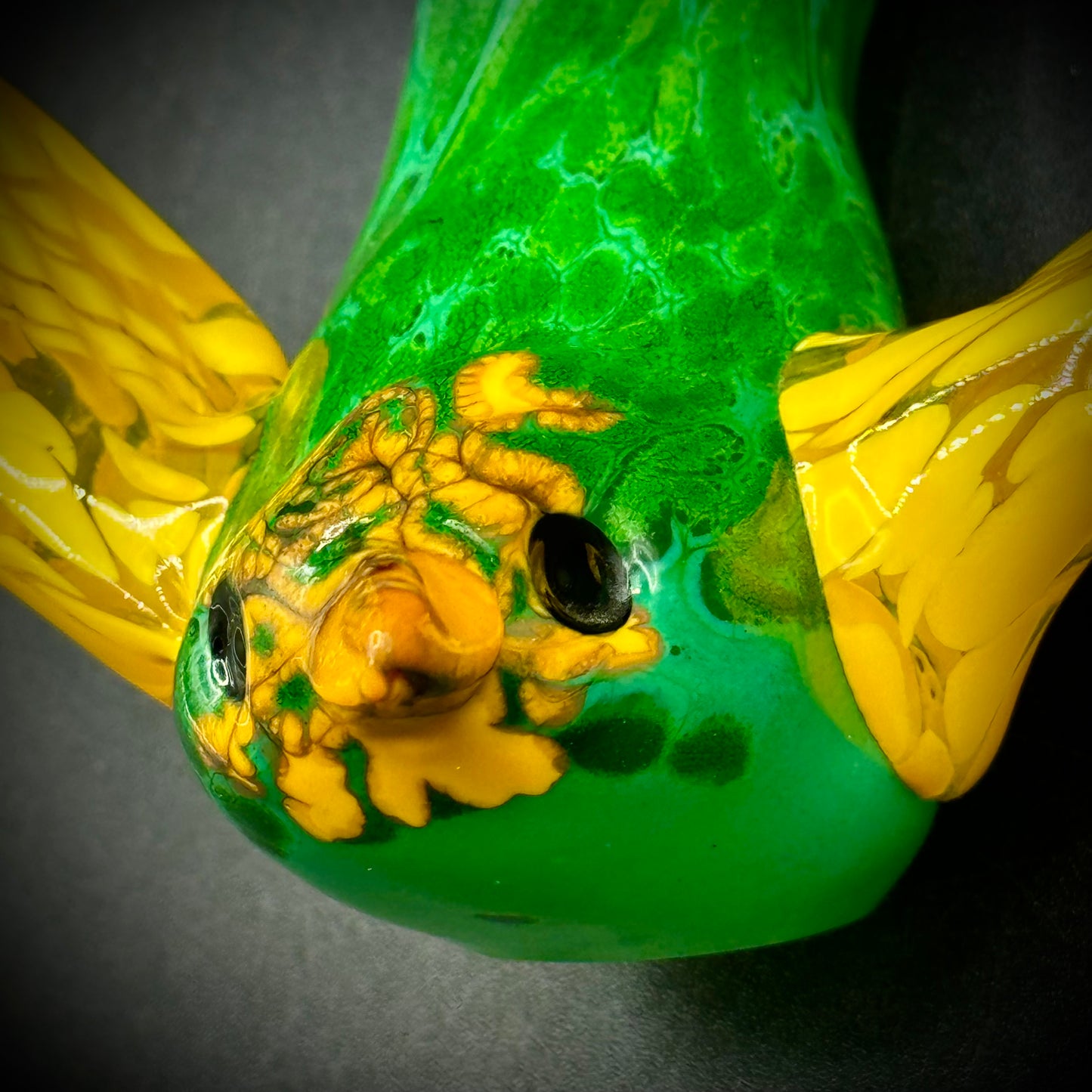 Bromberg Art Glass Studios Glass Bird Artist Terri Bromberg