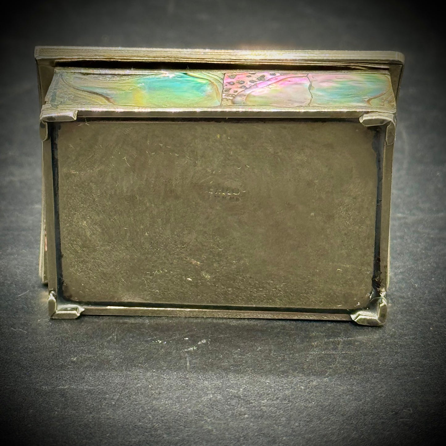 Abalone & Alpaca Silver Small Trinket Box - Made in Mexico