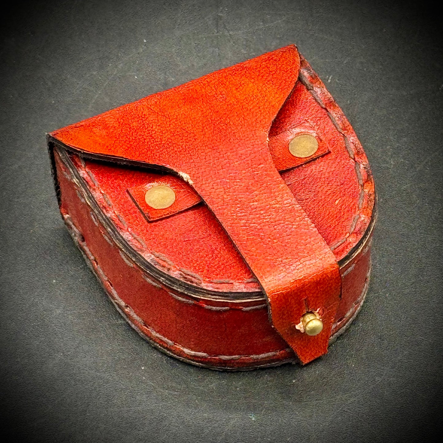 Eagle Motif & Bible Quote Compass with Leather Belt Pouch
