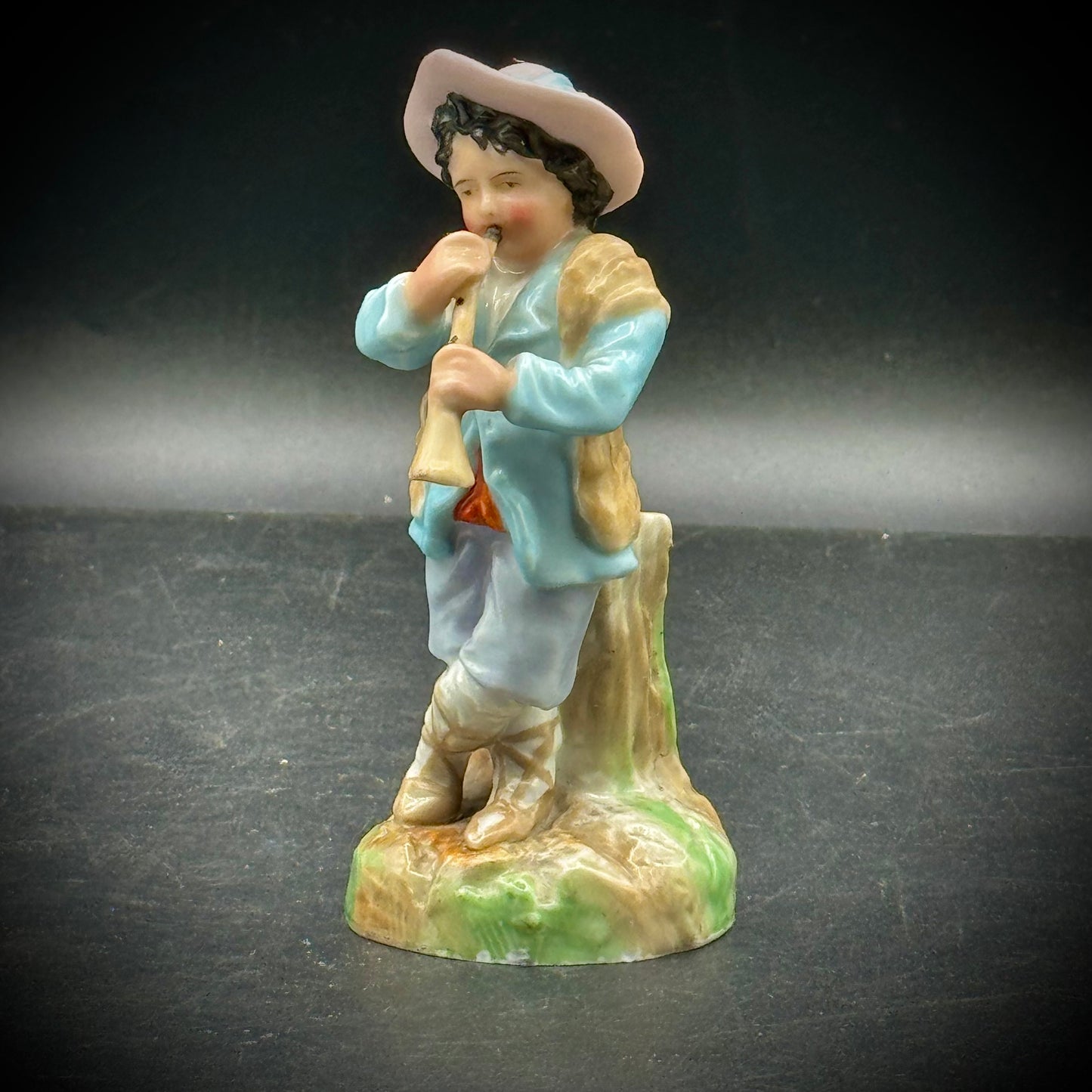 Antique German Ernst Bohne Söhne Porcelain Figurine Vase