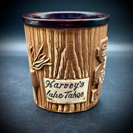 Rare 1960s Harvey's Lake Tahoe Vintage Tiki Mugs Made in Japan