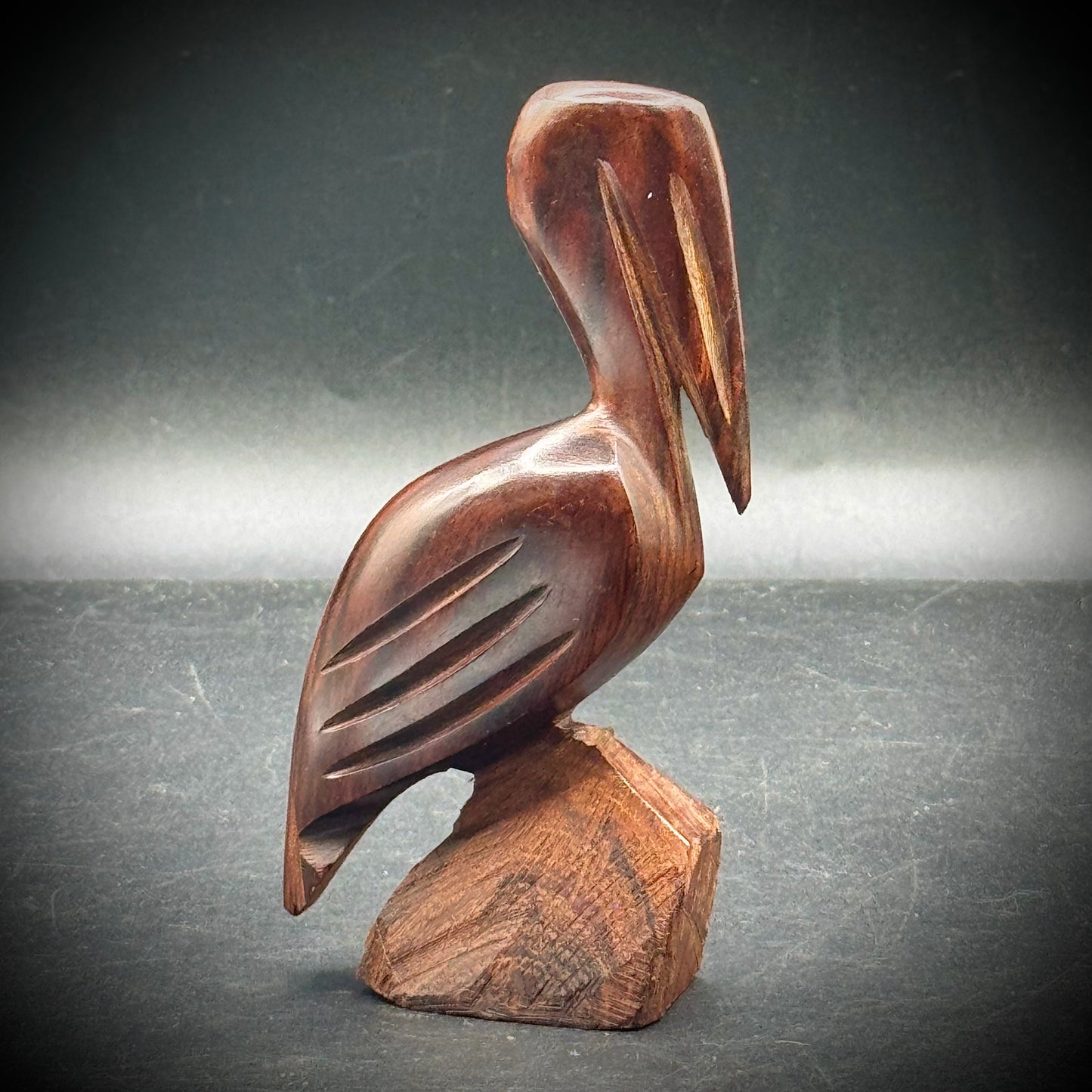 Carved Ironwood Pelican