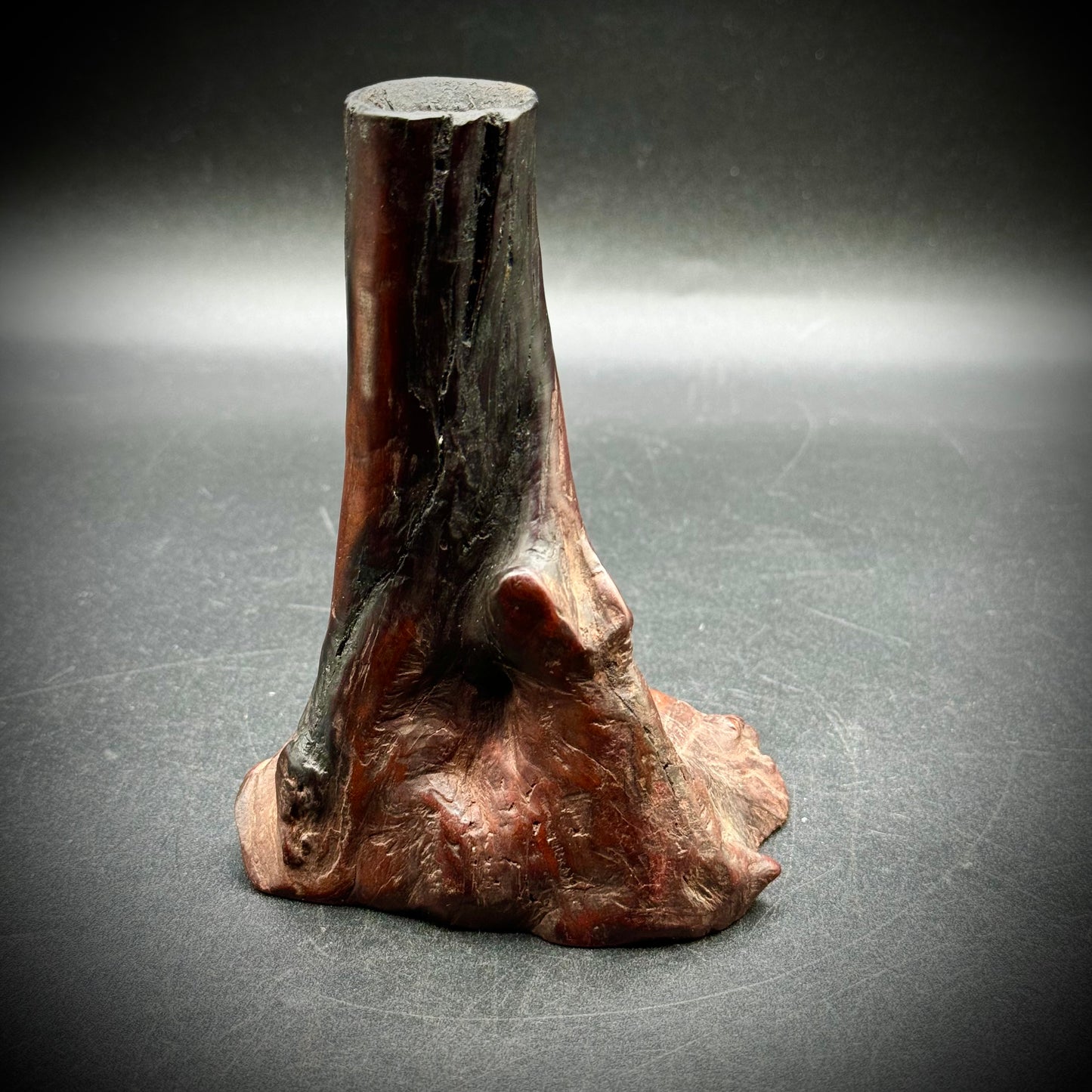 Antique Wood Burl Natural Vase