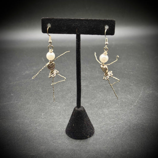 New Designer Ballerina Earrings by Artist Monica Morgan