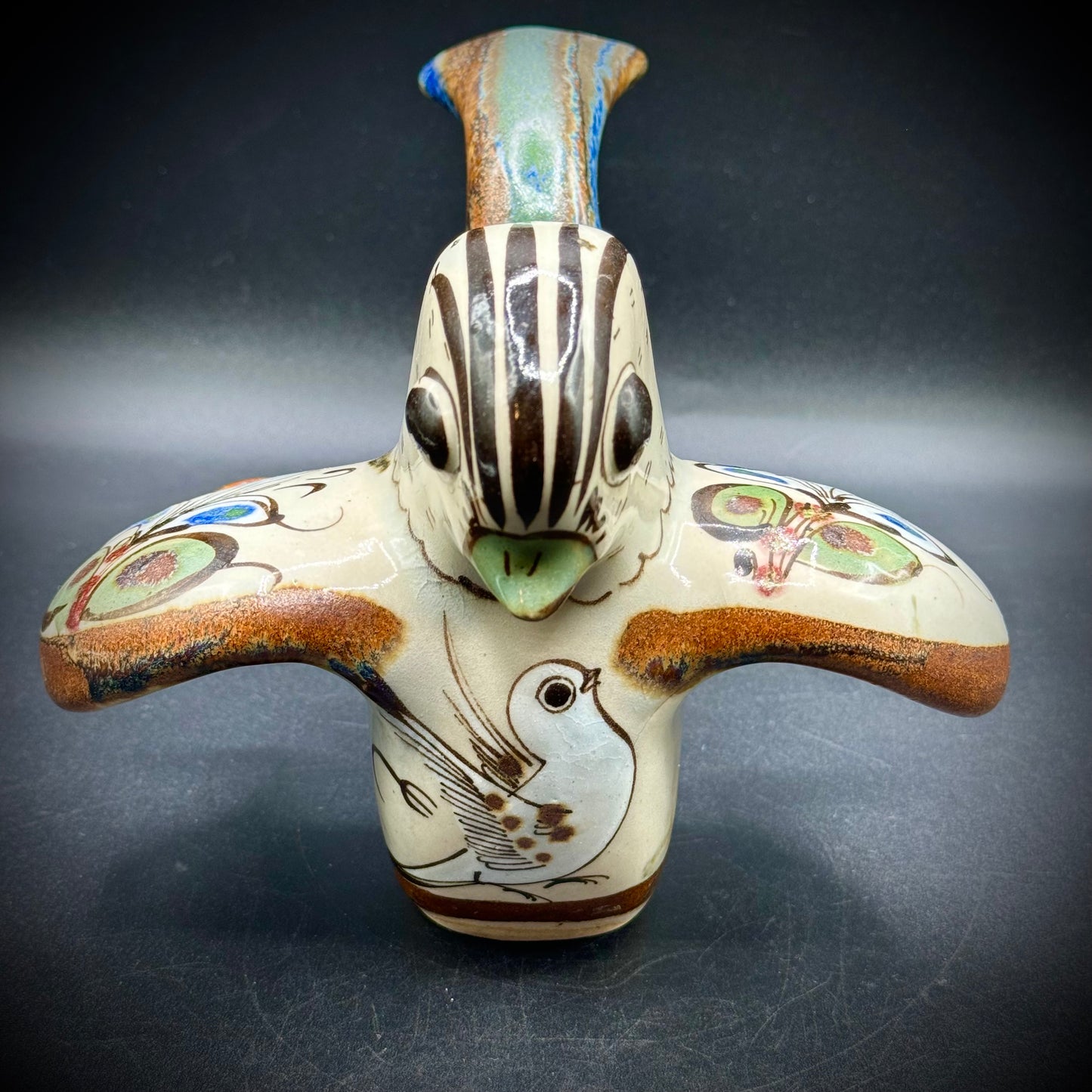 Stunning Ken Edwards Tonala Mexico Large Bird Figure