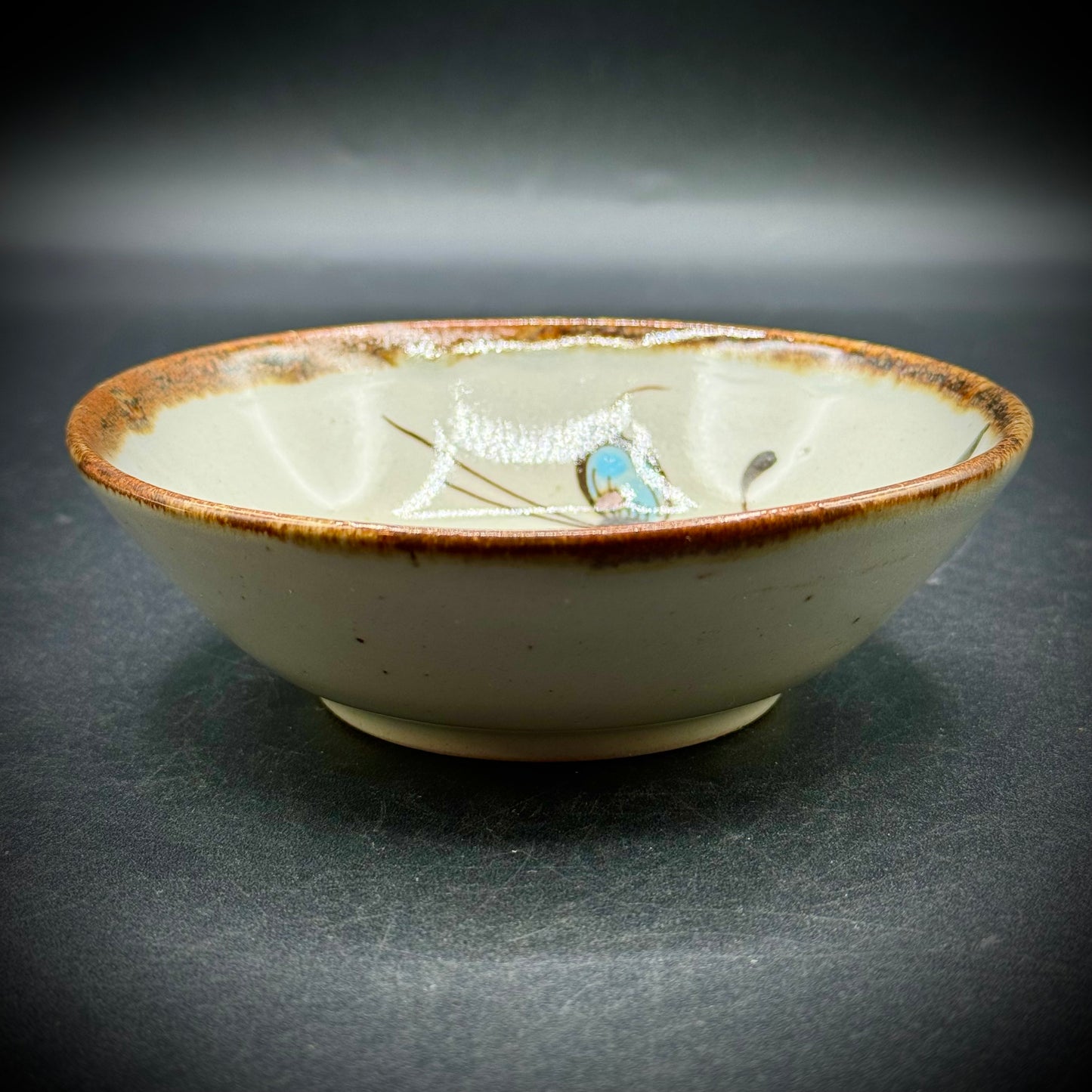 Artist Signed Ken Edward Tonala Bird Bowl #1