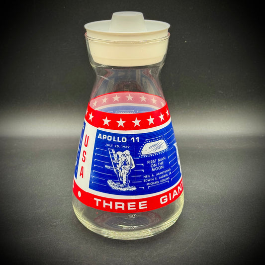Vintage 1970s Libby Glass Apollo Missions Lidded Carafe