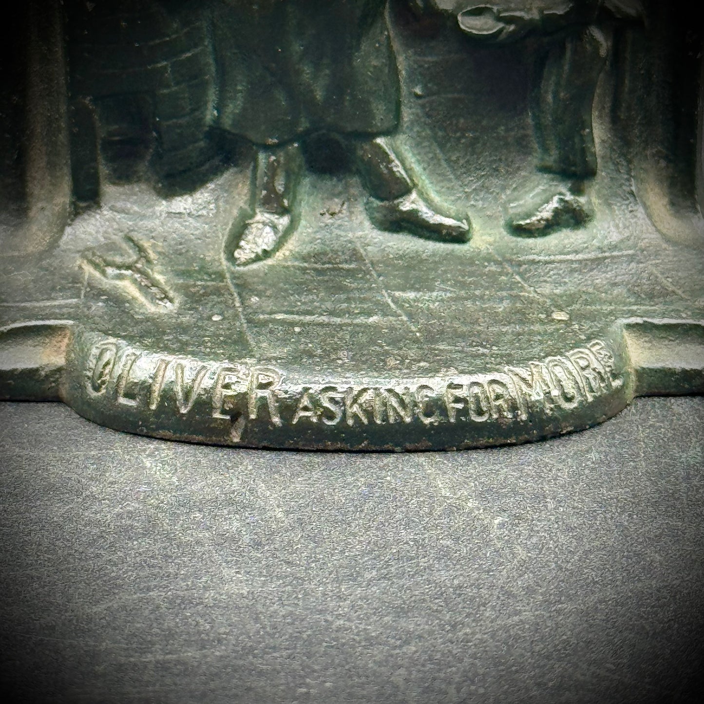 Antique c. 1920s Cast Iron Charles Dickens Oliver Twist Bookends