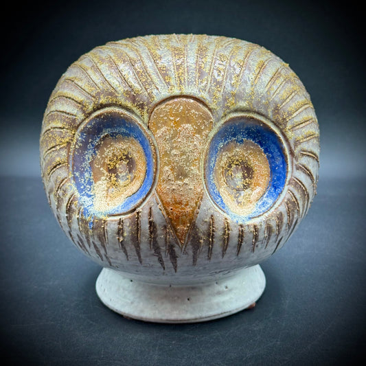 Rare & Stunning Vintage Raymor for Bitossi MCM Pottery Owl w/Label