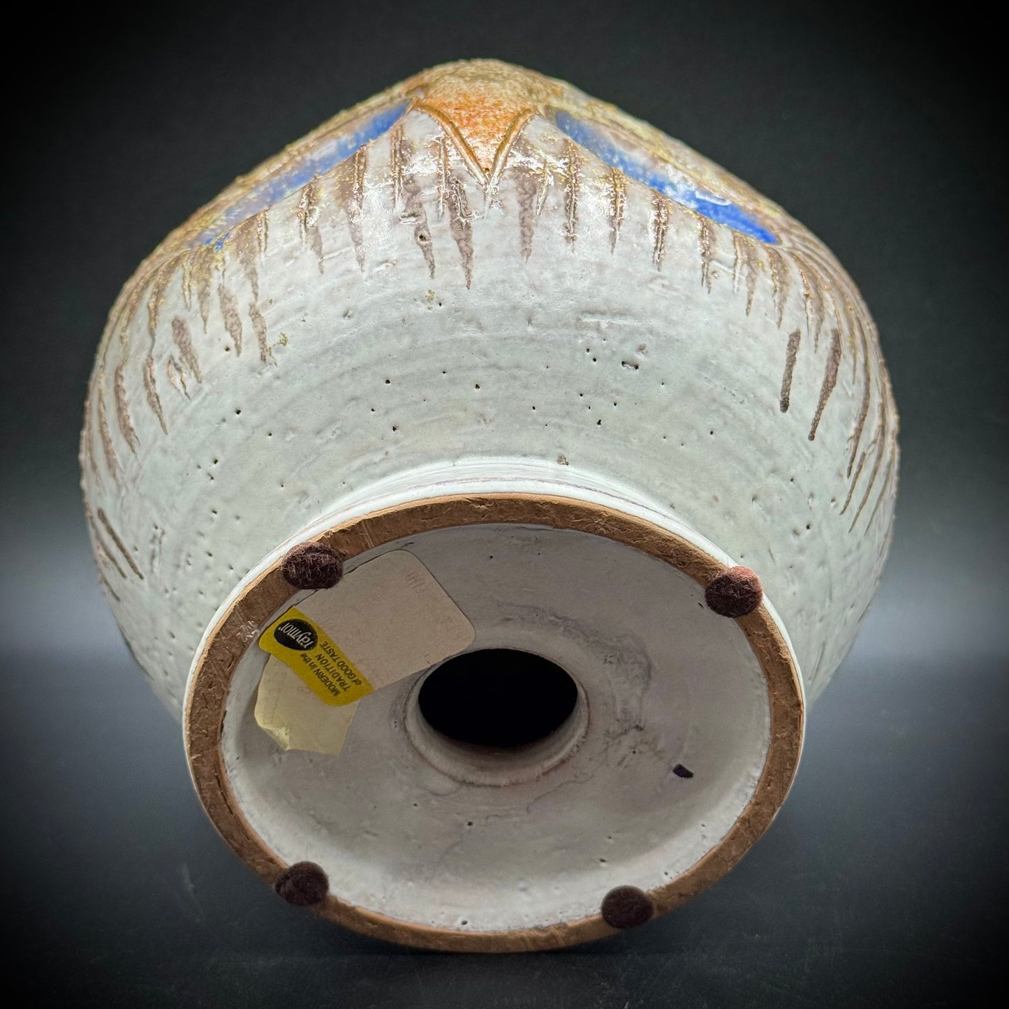 Rare & Stunning Vintage Raymor for Bitossi MCM Pottery Owl w/Label