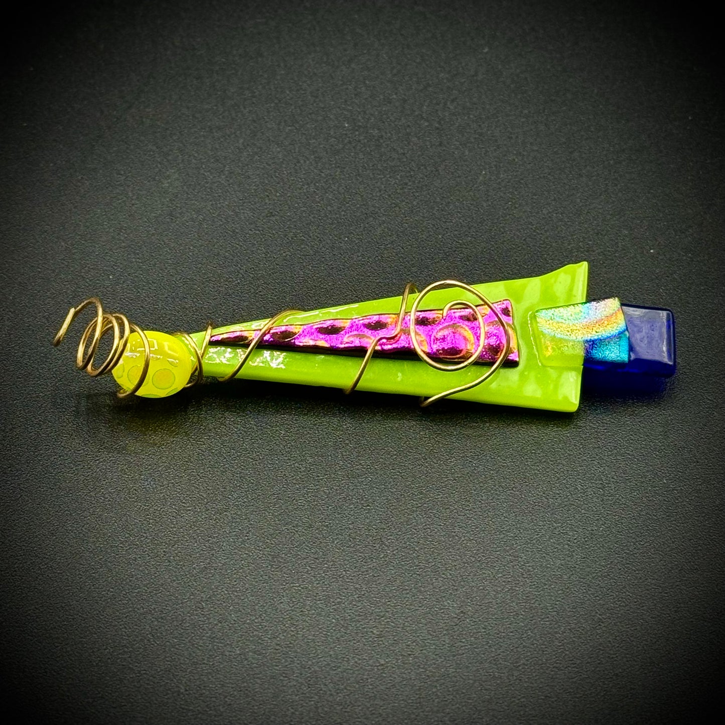 Stunning Art Glass Pin