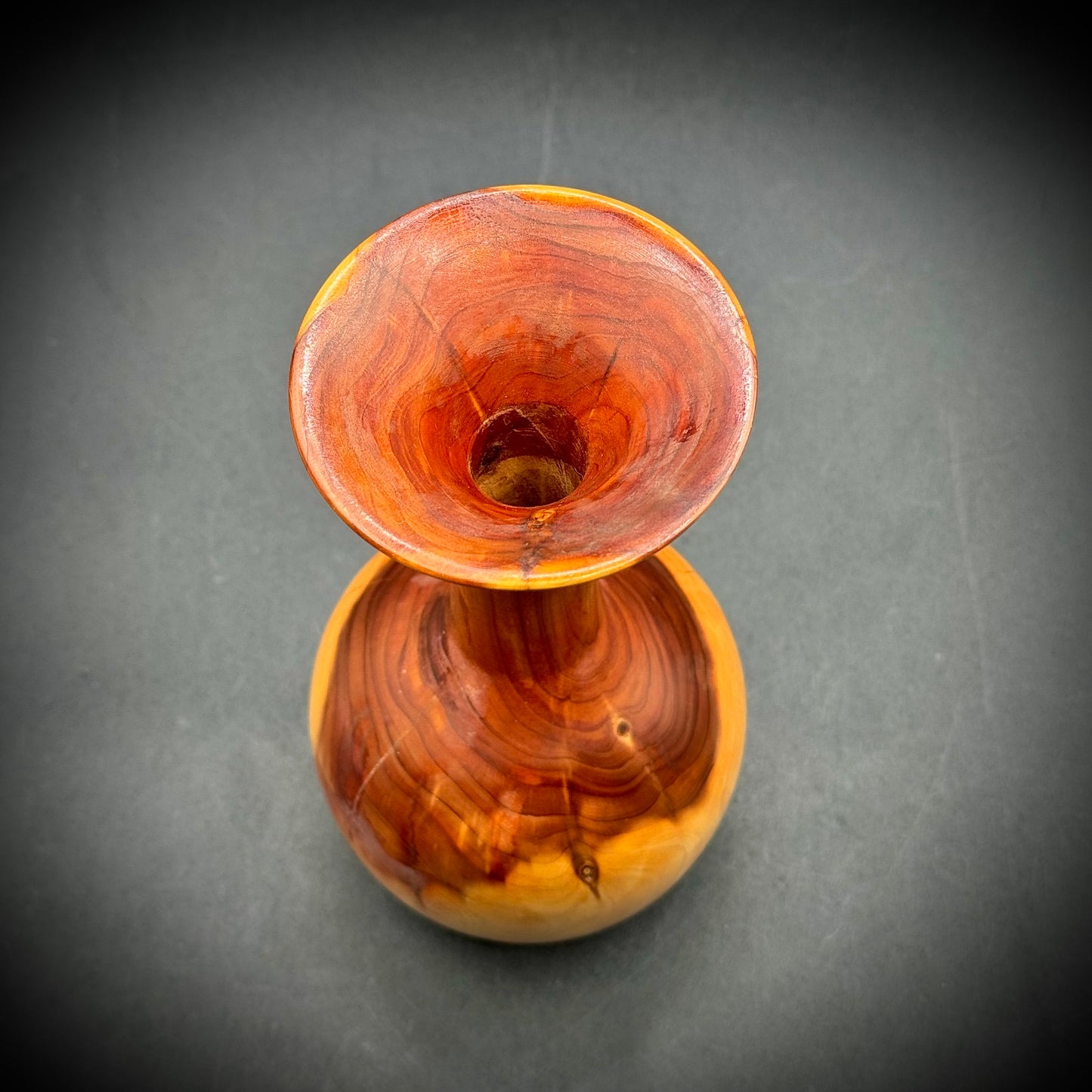 Hand Turned Juniper Wood Vase