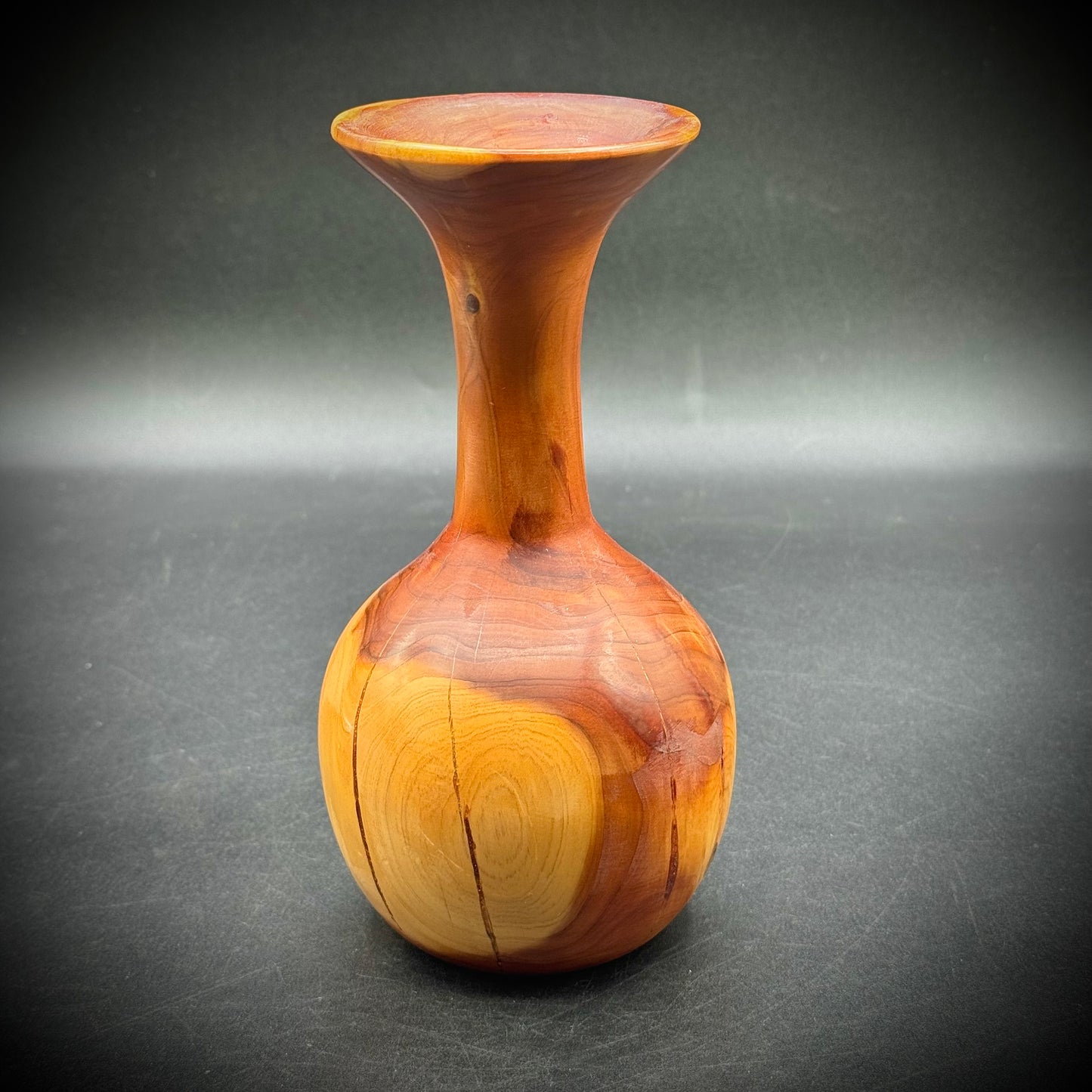 Hand Turned Juniper Wood Vase