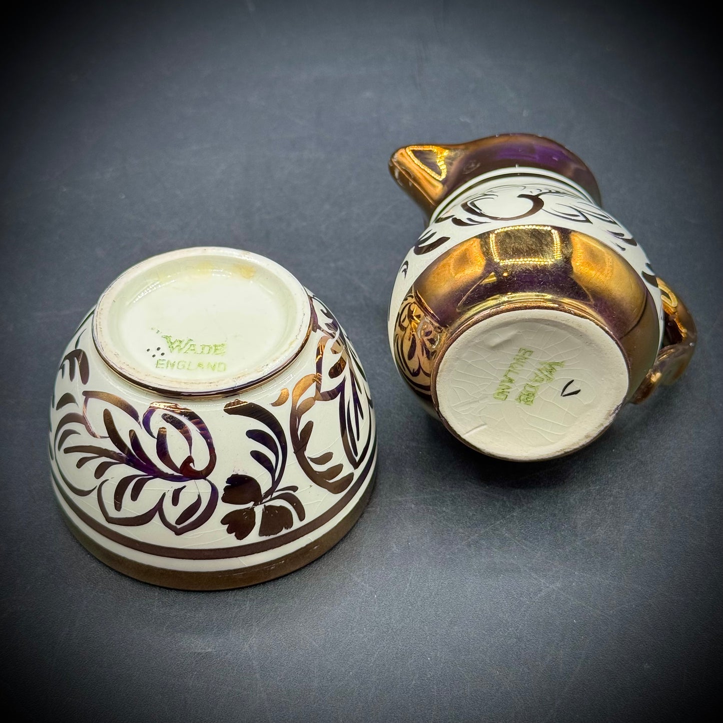 Vintage Wade England Sugar & Creamer Set