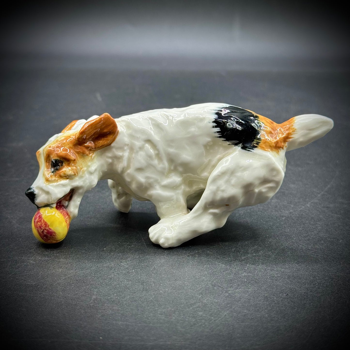 Vintage Royal Daulton "Animals in Motion" Dog with Ball Figurine