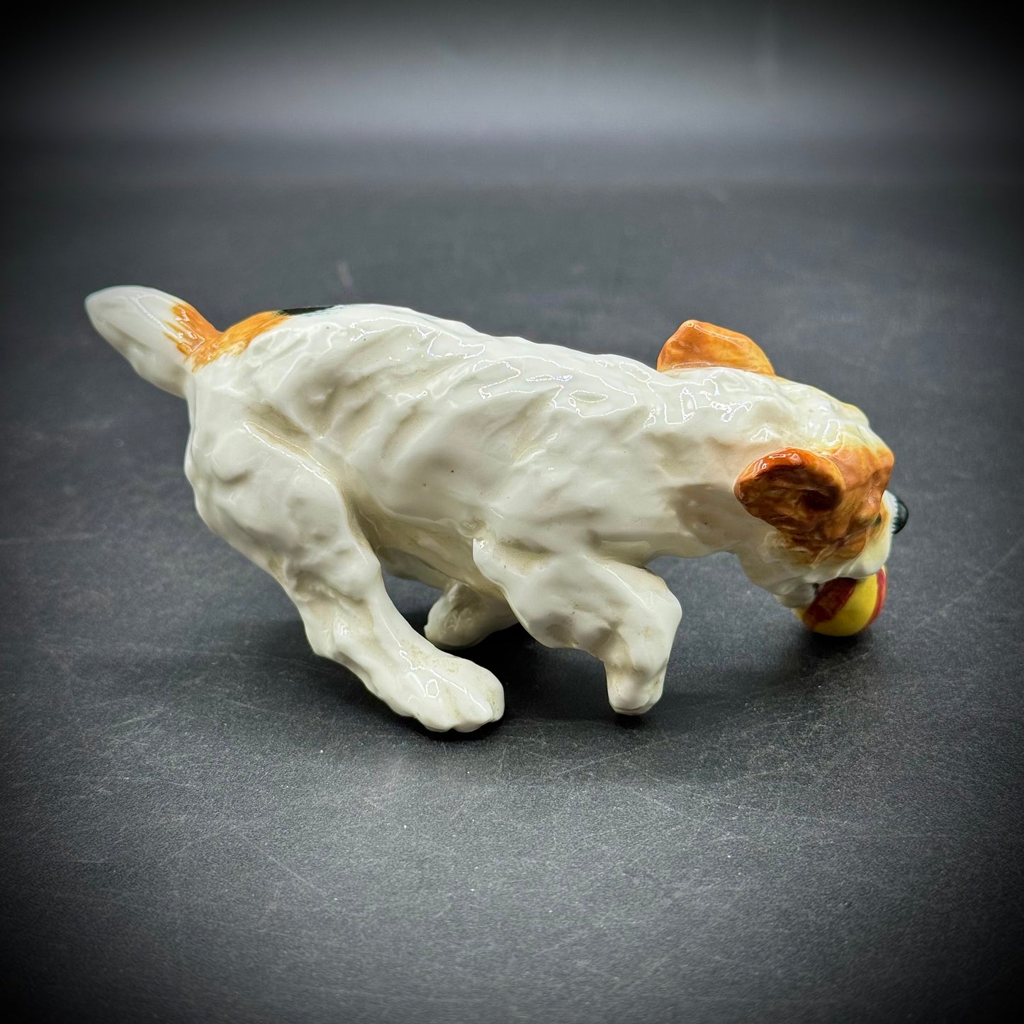 Vintage Royal Daulton "Animals in Motion" Dog with Ball Figurine