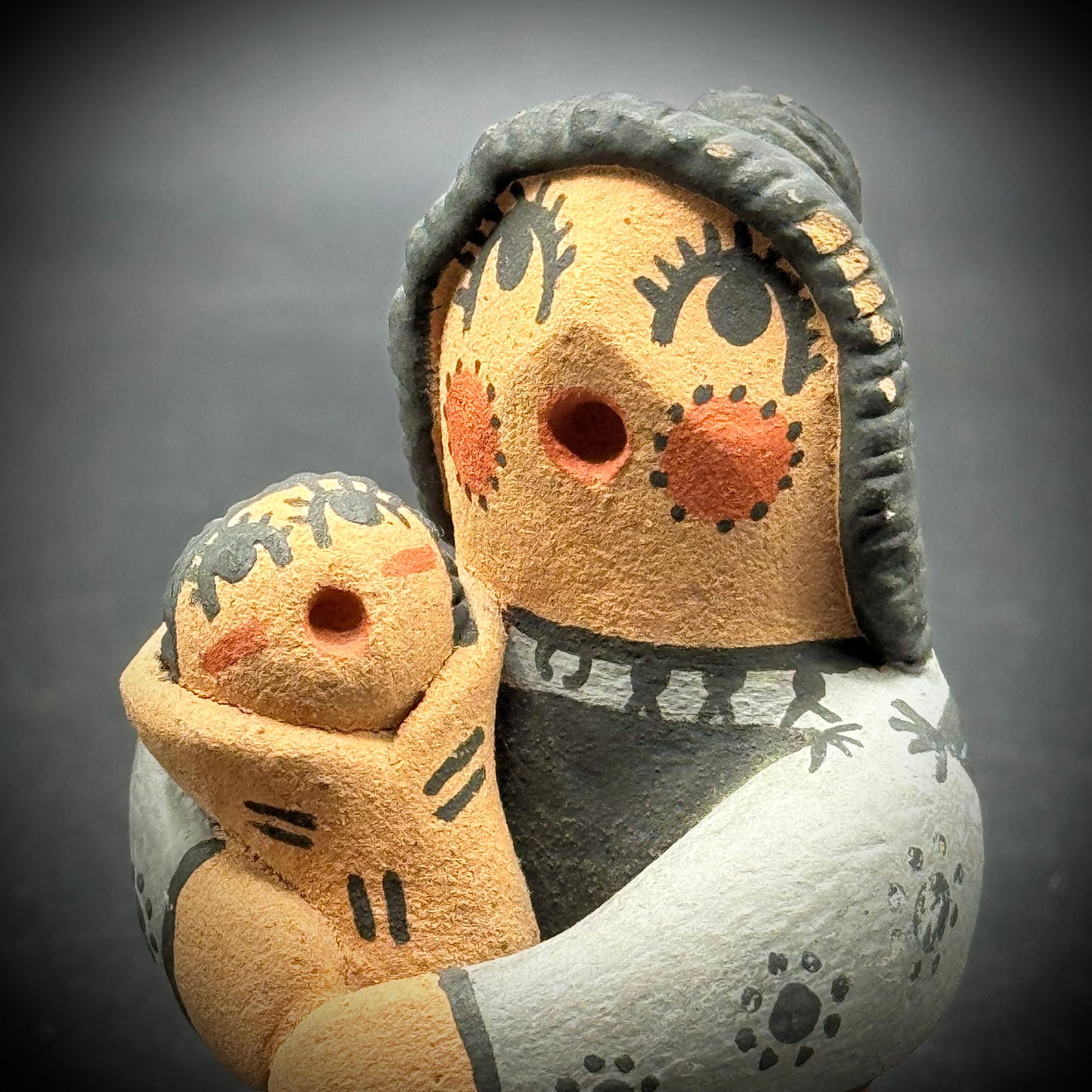 Jemez Pueblo Native American Storyteller Figurine by Noted Artist Clifford K. Fragua