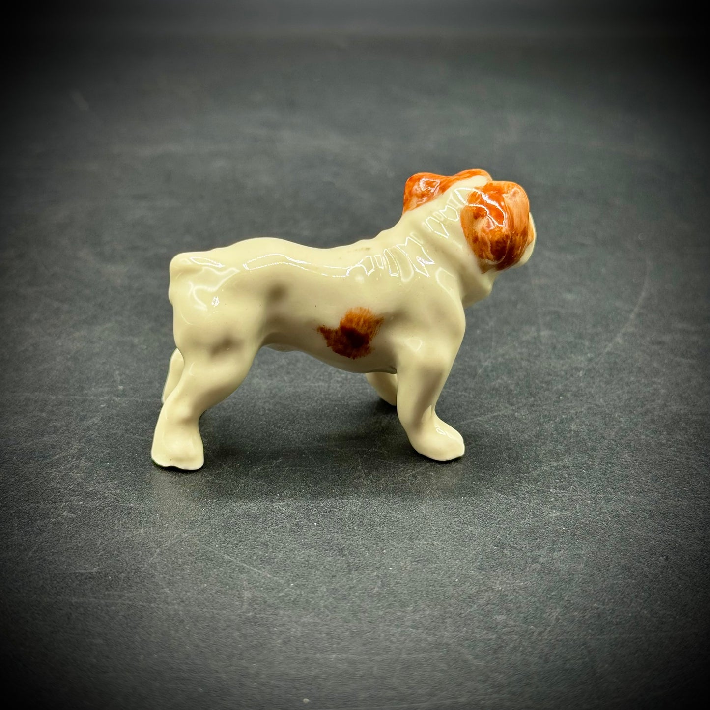 Vintage Adorable Porcelain Bulldog Figurine