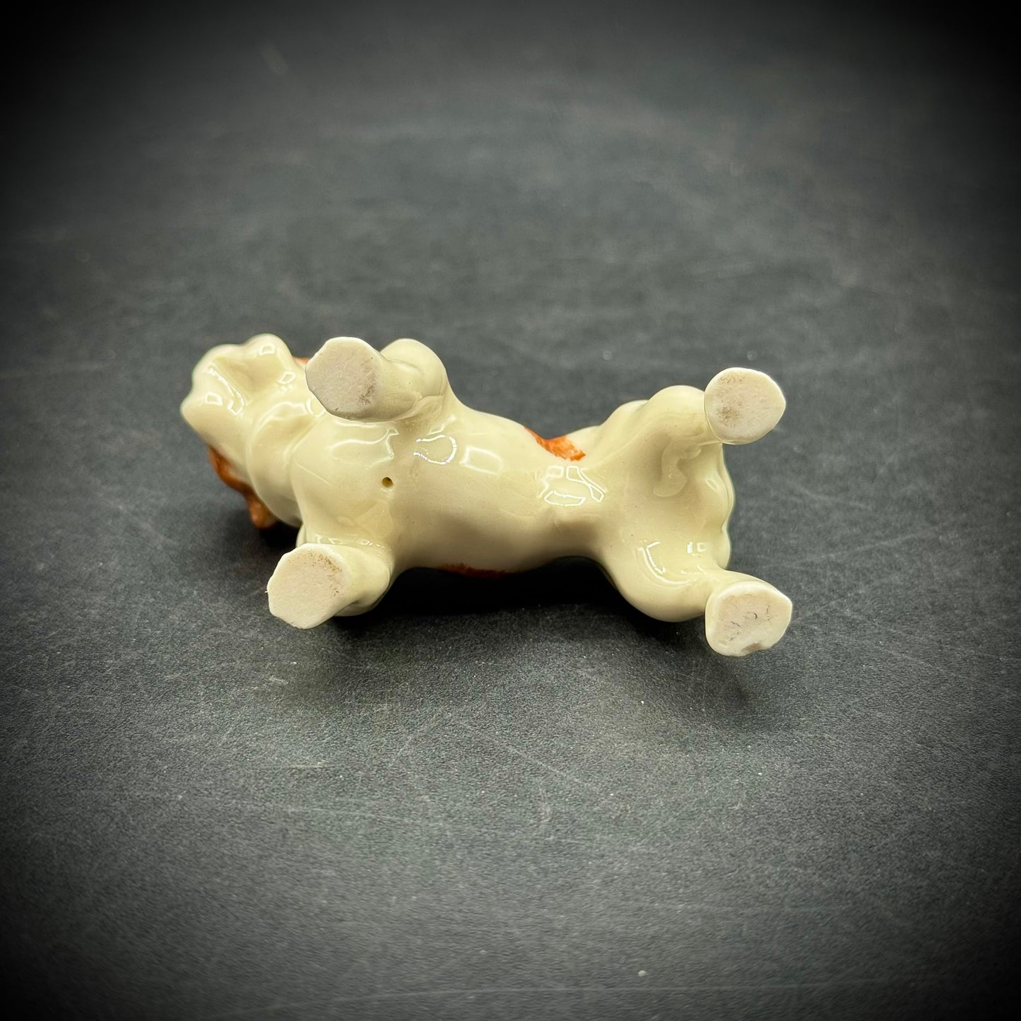 Vintage Adorable Porcelain Bulldog Figurine