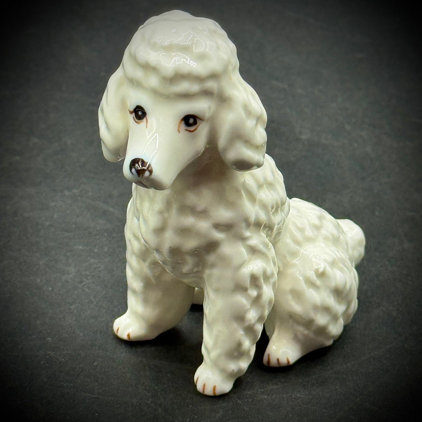 Vintage Lipper Mann White Poodle Ceramic Figurine